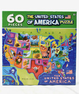 THE 50 UNITED STATES OF AMERICA PUZZLE 60 piece Jigsaw Puzzle CraZart NEW - $206.38 MXN