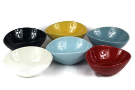 Koov Set of 6 Snack Salad Cereal Bowl Ceramic Multicolor 10 Oz - £30.35 GBP