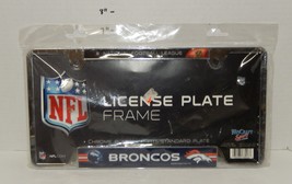 NFL Denver Broncos Chrome plated License Plate Frame - £20.24 GBP