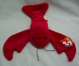 Ty Beanie Baby Red Pinchers The Lobster 9&quot; Stuffed Animal Toy New 1993 1990&#39;s - £11.74 GBP