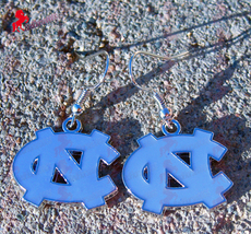 University of North Carolina Dangle Earrings, Sports Earrings - College Fan Gift - $3.95