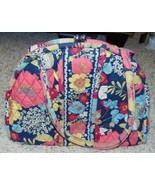 Womens Purse Kiss Lock Dome Vera Bradley Multi Floral Quilted Fabric Han... - $33.66