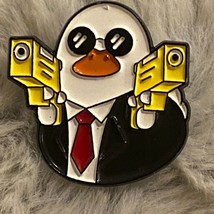 Gun Toting Duck Enamel Pin - $4.00