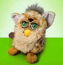 Vintage Furby Giraffe 2001 Re-Release Rare Neon Green Eyes Purple Tag WORKS - £91.28 GBP