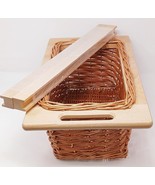 11 5/16&quot; Width Pullout Wicker Baskets with Handles and Beechwood Frame &amp;... - $285.07 CAD