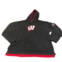 Wisconsin Badgers Coat Mens Hoodie Columbia Fleece Lined Black Size XL - £23.80 GBP