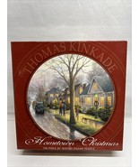 Thomas Kinkade 750 Piece Round Puzzle Hometown Christmas - $9.85