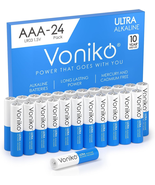 Premium AAA Alkaline Batteries 24 Pack, Ultra Long Lasting, 1.5V, Leakproof - $199.72 MXN