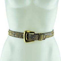 BELT 9426 Gold Embellished Lace Women&#39;s Size ML Fits Waist 31&quot;- 35&quot; Vintage - £13.51 GBP