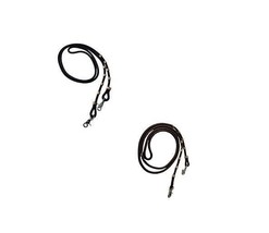 Horse Reins Braided Roping Barrel Western Tack Black Brown  HRRK001 - $19.00