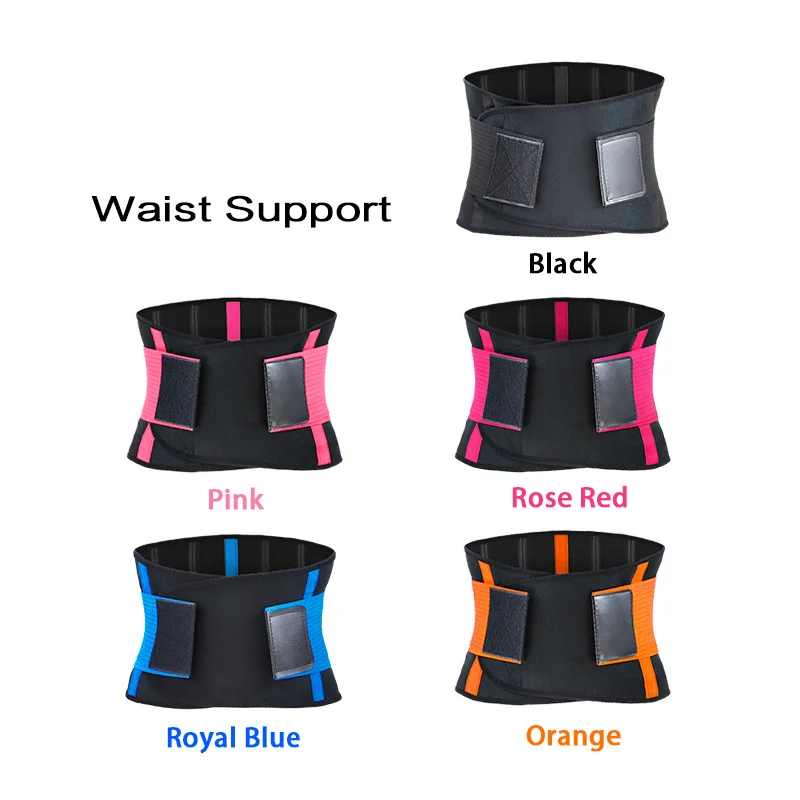 Sporting Adjustable Waist Back Support Waist Trainer Trimmer Belt Sweat Utility  - £31.10 GBP