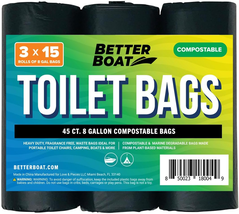 45 Portable Toilet Bags, Biodegradable 8 Gallon for 5 Gallon Buckets Hum... - €20,14 EUR