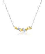 Authentic Crislu Canary and Clear Multi-Stone Cluster Necklace - $158.39 CAD