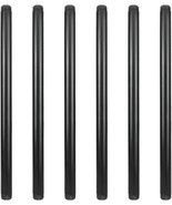 Pack of 6 Geilspace 1/2” x 16&quot; Pre-Cut Black Metal Pipes 1/2” Threaded P... - $442.28 MXN