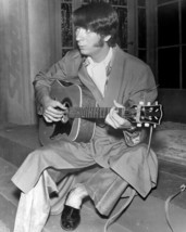 The Monkees Peter Tork in robe and slippers playing guitar11x14 inch photo - £14.06 GBP