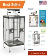 Stainless Steel Play top Bird Cage, Stainless Steel, Medium - $1,233.27