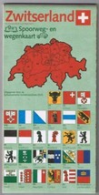 Switzerland Railroad &amp; Road Map - $7.91