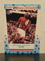 Michael Jordan 1989-90 Fleer ALL-STARS Sticker Card #3 Chicago Bulls - £38.91 GBP