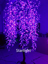 6.5ft Purple LED Willow Christmas Tree Light Holiday Home Wedding Deco Rainproof - £294.24 GBP