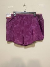 Reebok Womens Purple &amp; Pink Running Shorts with Inner Short &amp; Pockets - £7.46 GBP