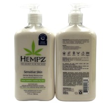 Hempz Sensitive Skin Herbal Body Moisturizer Soothe Dry Skin 17 oz-2 Pack - $45.49