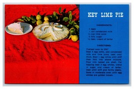 Key Lime Pie Recipe UNP Chrome Postcard P17 - £3.90 GBP
