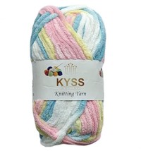 Blankie Chenille Yarn Supersoft Knitting Wool Ball Multi Colour (400 Grams) - £21.36 GBP