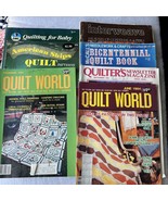 Vintage 1983 Quilt World Magazine + 6 other Quilting Books - £7.44 GBP