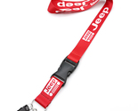Universal Jeep Lanyard Keychain ID Badge Holder Quick Release Buckle Red - £7.07 GBP