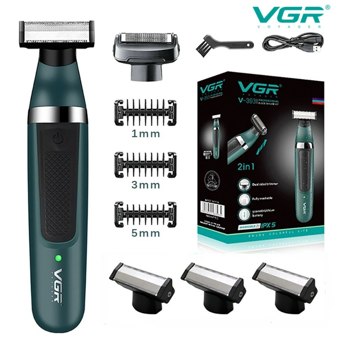 VGR Shaver Waterproof Razor Rechargeable Beard Trimmer Portable Shaving ... - $30.30+