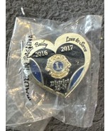 Vintage Lions Club Pin - Love To Serve District 12-N 2016-2017 - $5.89