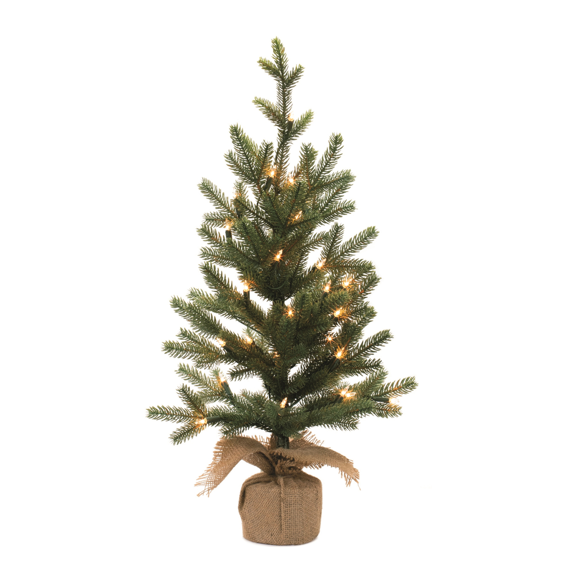 LED Pine Tree with Burlap Base (Set of 2) 27&quot;H - $87.14