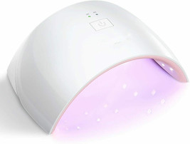 UV LED Nail Lamp,Gel UV Light Nail Dryer for Gel Nail Polish 24W Curing  (Pink) - £14.68 GBP