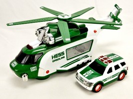 HESS Gasoline Toy Motorized Helicopter &amp; Rescue, Lights &amp; Sounds, 2012, #DCT-29 - £30.78 GBP