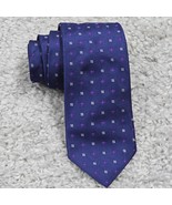 Brooks Brothers Neck Tie Mens Blue Purple Geometric Made in USA - $29.65