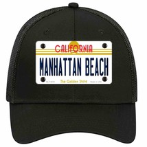 Manhattan Beach CA Novelty Black Mesh License Plate Hat - £23.17 GBP