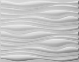 Dundee Deco JNFBAZP2111 Paintable Off White Abstract Dune Fiber 3D Wall Panel, I - £20.80 GBP+