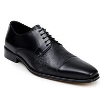 Belvedere Studio Men's Dress Shoes Alexander Deerskin Leather Black image 2