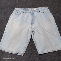 Vintage Levi 550 Jean Shorts Size 36 Husky Relaxed Fit Orange Tab Stone ... - $17.05