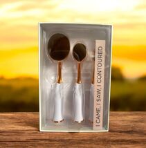 Macy's Beauty Collection 3 Pc Make up Contour Oval Brush Set Free 1Day S... - $18.32