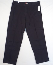Chaps Black Flat Front Cotton Casual Pants Men&#39;s NWT - $34.49