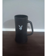 Black heavy glass Playboy bunny tall mug - $149.45 MXN