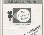 Gramercy Theater Grand Opening &amp; Elizabeth Taylor Films Programs 1993 Ne... - $17.82