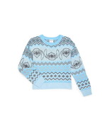 Disney Stitch Girls Metallic Lurex Holiday Sweater, Dutch Blue Size L (1... - $26.38 CAD