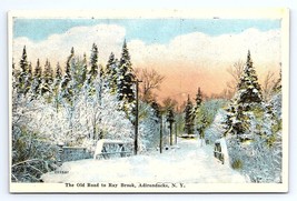 Postcard The Old Road to Ray Brook Adirondacks New York NY - £3.56 GBP