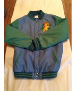 Size 9 10 Disney jacket Lion King varsity long sleeve snaps blue green g... - £12.57 GBP