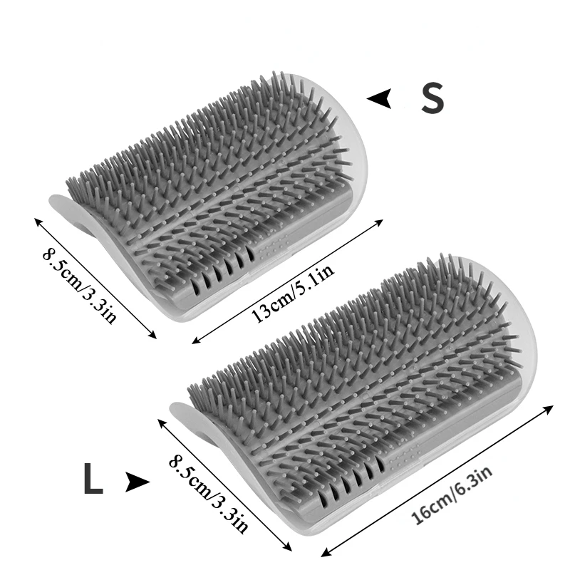 House Home Pet Cat Brush Rubs Face Corner With Tickling Comb Cat MAage Self Groo - £19.87 GBP