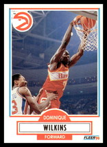 1990-91 Fleer #6 Dominique Wilkins Atlanta Hawks - £1.99 GBP