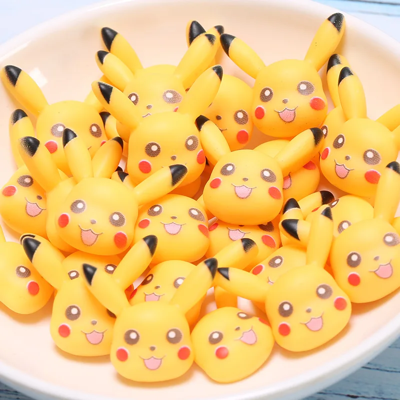 5/10pcs anime pikachu DIY resin patch accessories anime figure pokemon cartoon - £9.99 GBP+