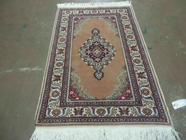 3&#39; X 4&#39; Vintage Handmade Turkish Kayseri Wool Cotton Rug Carpet Camel Ha... - £246.36 GBP